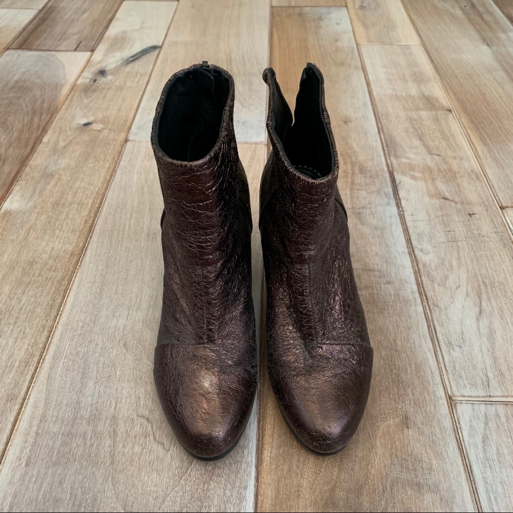Rag & Bone Classic Newbury Bronze Leather Boots